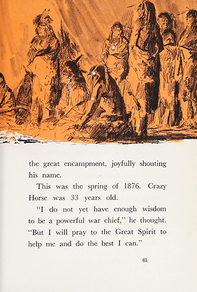 The story of Crazy Horse ~  Enid LaMonte Meadowcroft - illustrated by Cary ~ Garrard Publishing Company, Champaign, Illinois  ~ 1965<