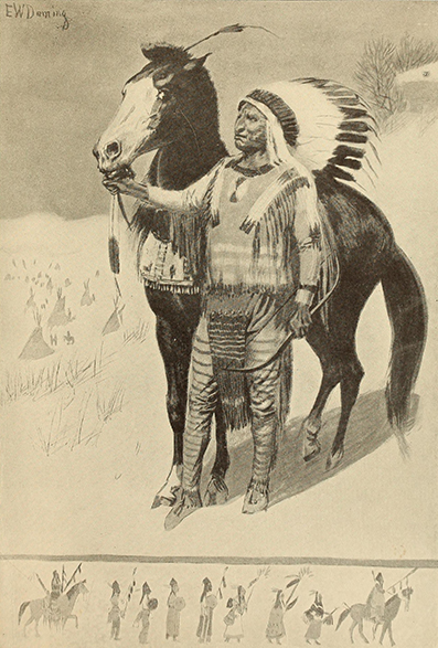 Indian boys and girls, by Alice Calhoun Haines, illustrated by Edwin Willard Deming, Frederic A. Stokes Company -  New York - 1906 