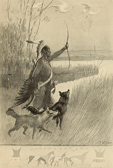 Indian boys and girls, by Alice Calhoun Haines, illustrated by Edwin Willard Deming, Frederic A. Stokes Company -  New York - 1906 