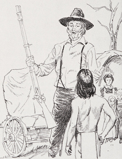 Tree Tall and the whiteskins ~ Shirlee Evans ~ illustrated by James Ponder  ~  Scottdale, Pa. : Herald Press ~ 1985