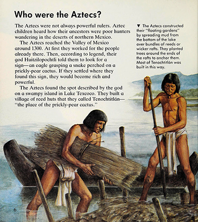Growing up in Aztec times, Marion Wood, illustrated by Richard Hook 