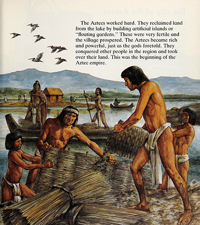 Growing up in Aztec times, Marion Wood, illustrated by Richard Hook 