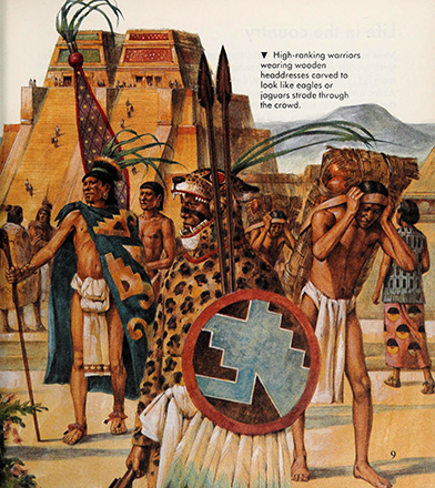Growing up in Aztec times, Marion Wood, illustrated by Richard Hook 
