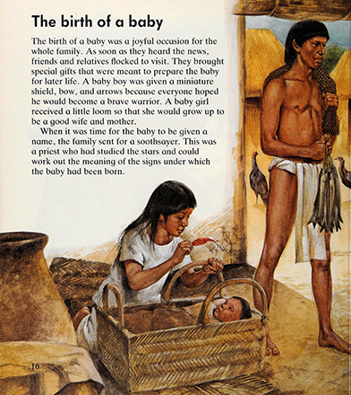 Growing up in Aztec times, Marion Wood, illustrated by Richard Hook 