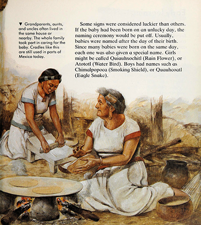 Growing up in Aztec times, Marion Wood, illustrated by Richard Hook 