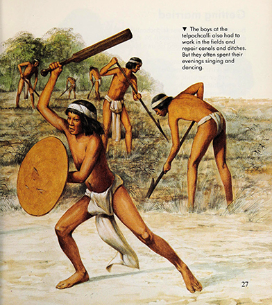 Growing up in Aztec times, Marion Wood, illustrated by Richard Hook 
