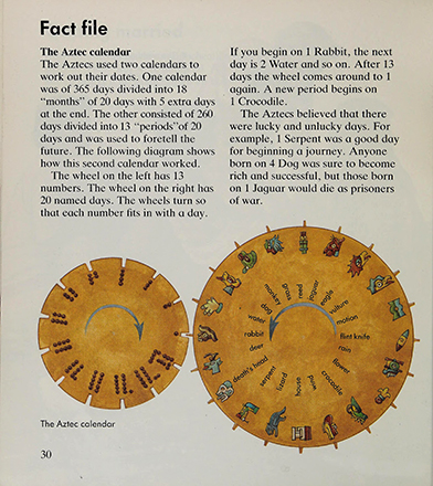Growing up in Aztec times, Marion Wood, illustrated by Richard Hook 