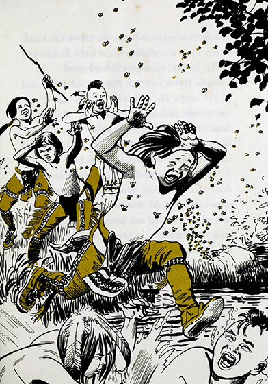 Black Hawk, young Sauk warrior, Kathryn Cleven Sisson, illustration by Gray Morrow