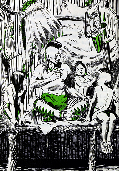 Black Hawk, young Sauk warrior, Kathryn Cleven Sisson, illustration by Gray Morrow