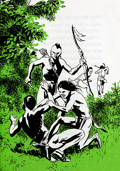 Black Hawk, young Sauk warrior, Kathryn Cleven Sisson, illustration by Gray Morrow