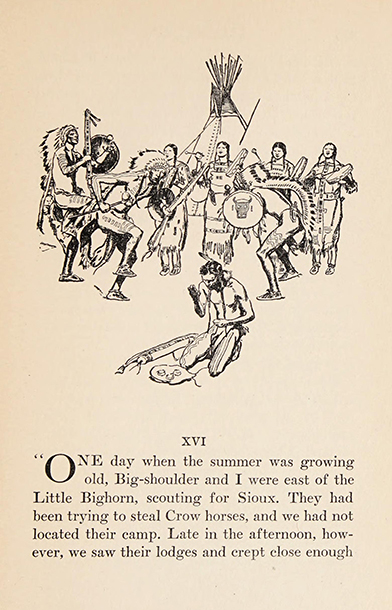 Plenty Coups, The life story of a great Indian, 1930, Frank B. Linderman, illustrated: H. M. Stoops