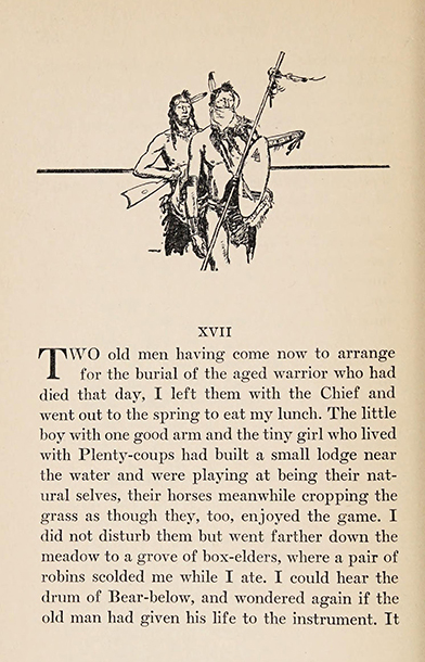 Plenty Coups, The life story of a great Indian, 1930, Frank B. Linderman, illustrated: H. M. Stoops