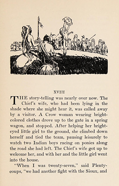 Plenty Coups, The life story of a great Indian, 1930, Frank B. Linderman, illustrated: H. M. Stoops