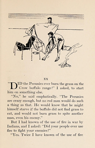 Plenty Coups, The life story of a great Indian, 1930, Frank B. Linderman, illustrated: H. M. Stoops