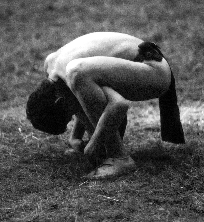 loinclothed summer camp in native indian style