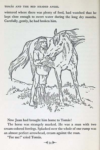 Tom�s and the red headed angel, Marion Garthwaite, Illustrated by Lorence Bjorklunds