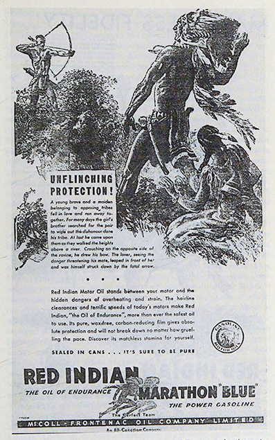 The red man's on the warpath  