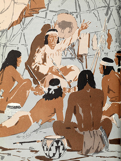 Apaches, Mary & Conrad Buff,  Marion Louisef Israel, illustrated by Harry Timmins 