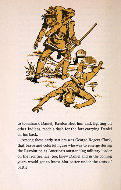 Daniel Boone, the opening of the wilderness by  Brown John Mason, art by  Lee J. Ames