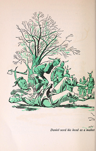 Daniel Boone, the opening of the wilderness by  Brown John Mason, art by  Lee J. Ames