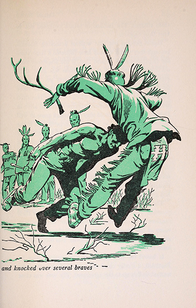 Daniel Boone, the opening of the wilderness by  Brown John Mason, art by  Lee J. Ames