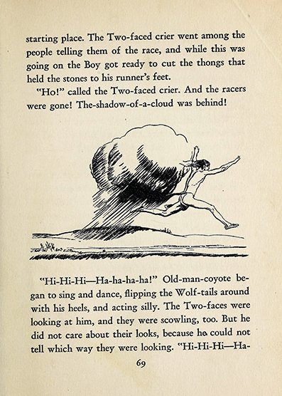 Old man coyote, Crow Indians ~ Crow mythology,  Frank Bird Linderman, art by  Herbert Mortnon Stoops