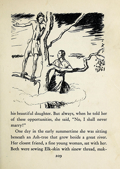 Old man coyote, Crow Indians ~ Crow mythology,  Frank Bird Linderman, art by  Herbert Mortnon Stoops