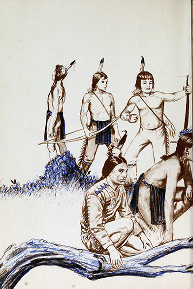 Lone Hunter and the wild horses