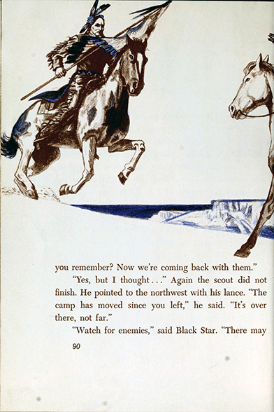 Lone Hunter and the wild horses